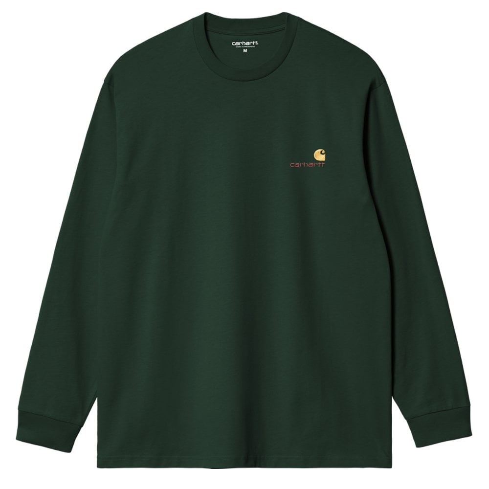 Organic American Long Sleeve T-Shirt - Conifer