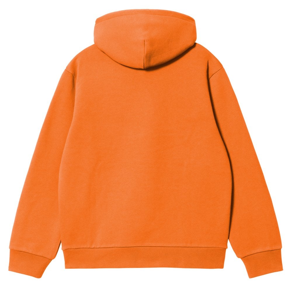 Hooded Carhartt Sweatshirt - Pumpkin/Wht