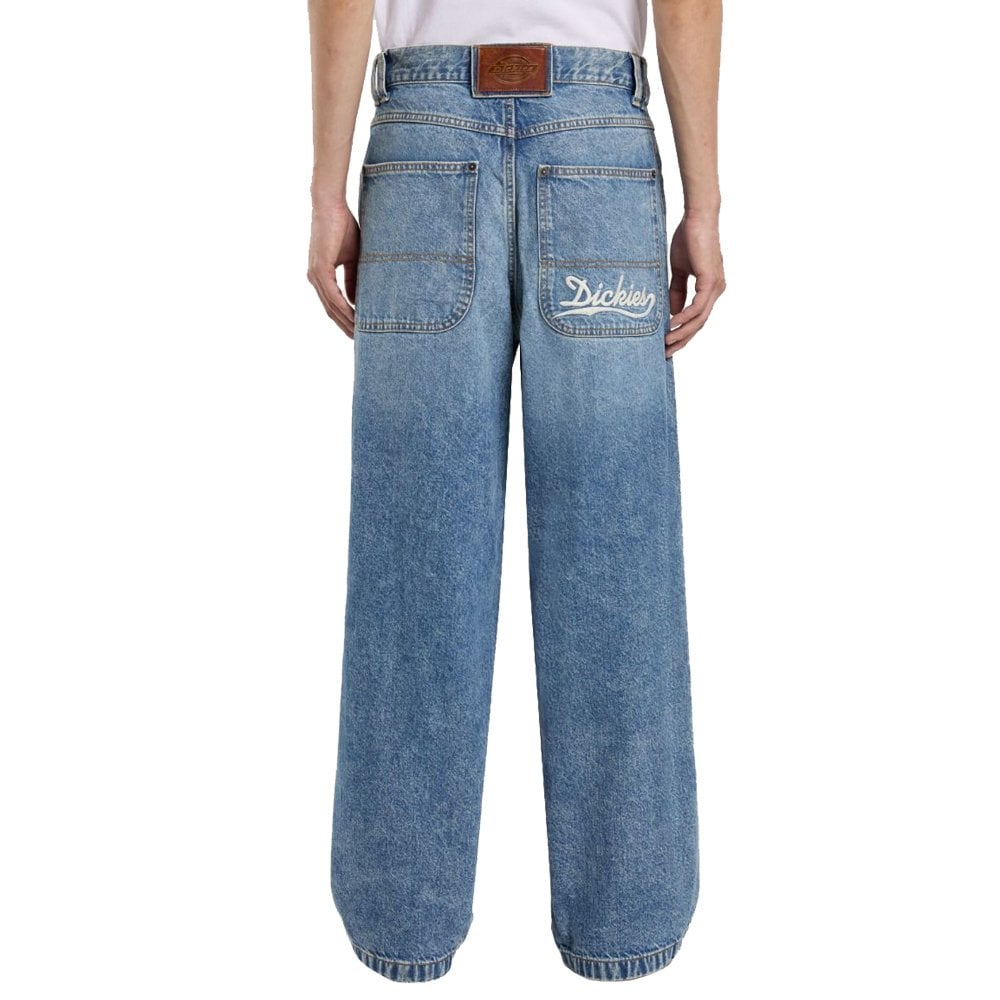 Loose Wave Denim Jeans - Rinsed Fade