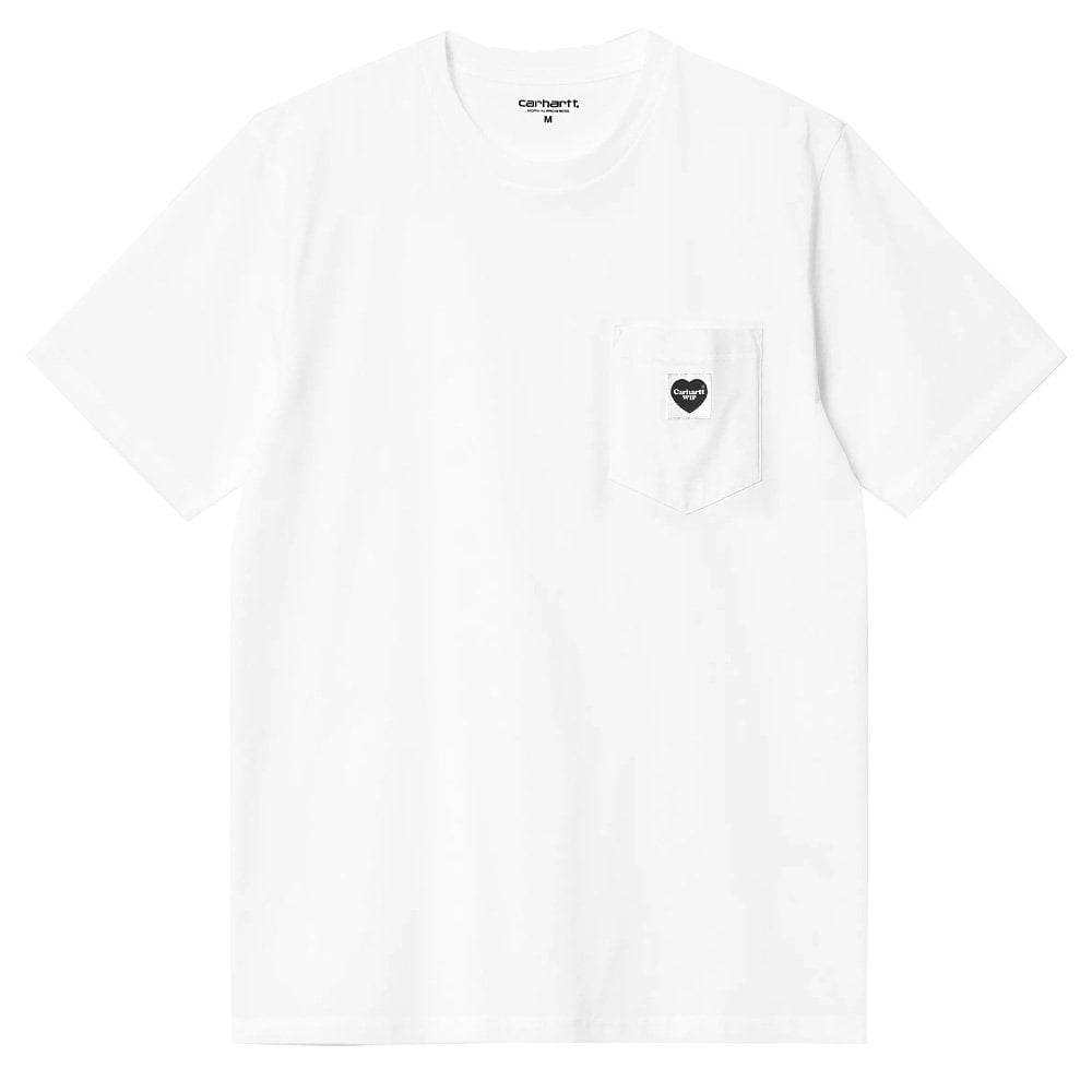 Pocket Heart T-Shirt - White/Black