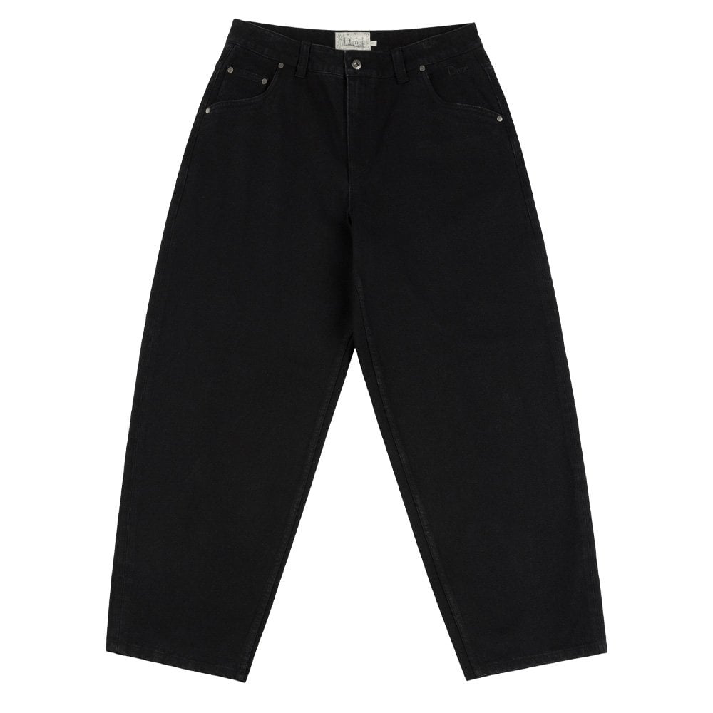 Classic Baggy Denim Pants - Jet Black