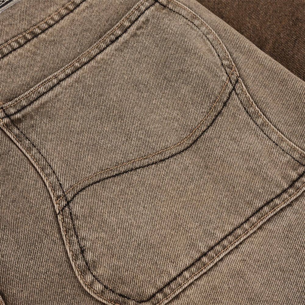 Classic Baggy Denim Pants - Dip Sand Brn