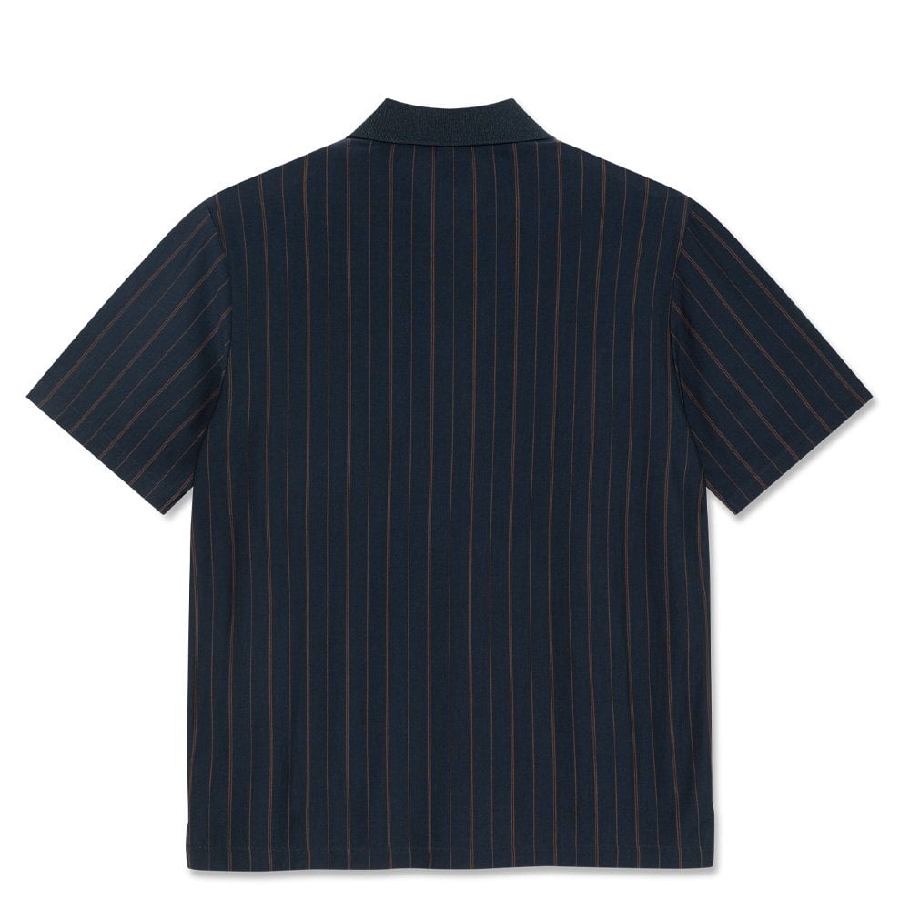 Fancy Polo - Navy/Brown