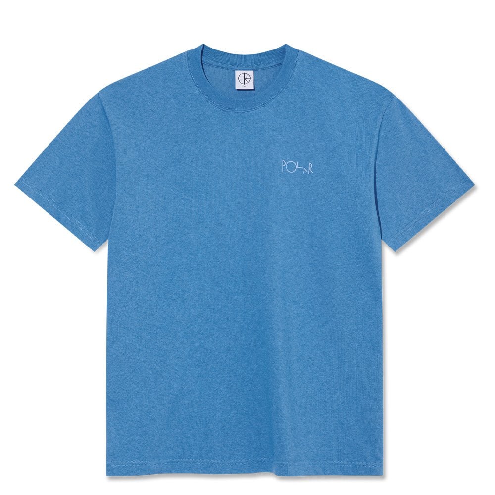Contrast Stroke Logo T-Shirt - French Blue