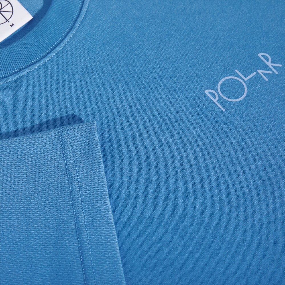 Contrast Stroke Logo T-Shirt - French Blue