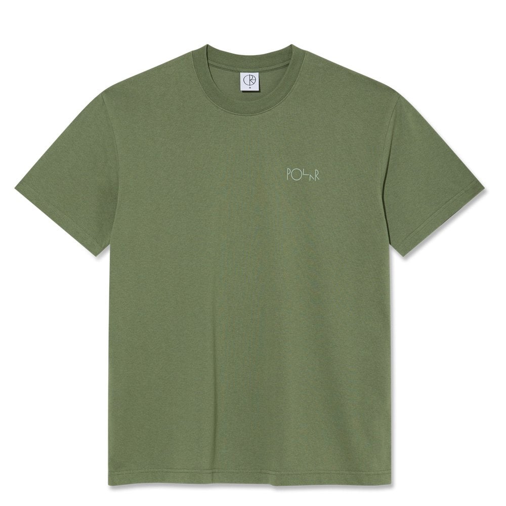 Contrast Stroke Logo T-Shirt - Moss Green