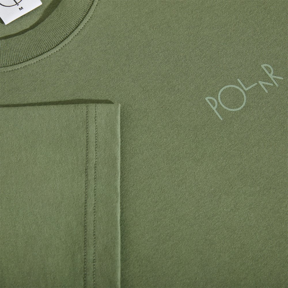 Contrast Stroke Logo T-Shirt - Moss Green