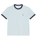 Ringer T-Shirt - Lt Blue/Navy