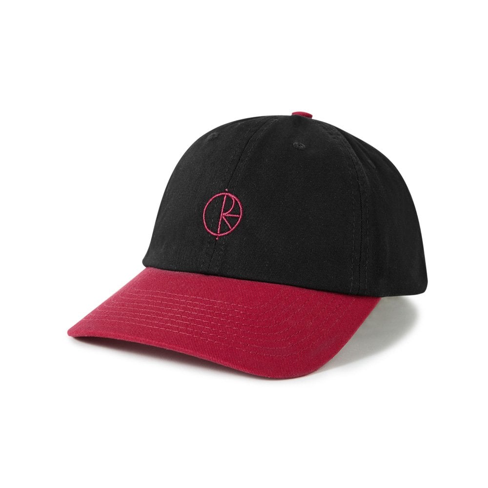 Stroke Logo Cap - Blk/Redcrrnt