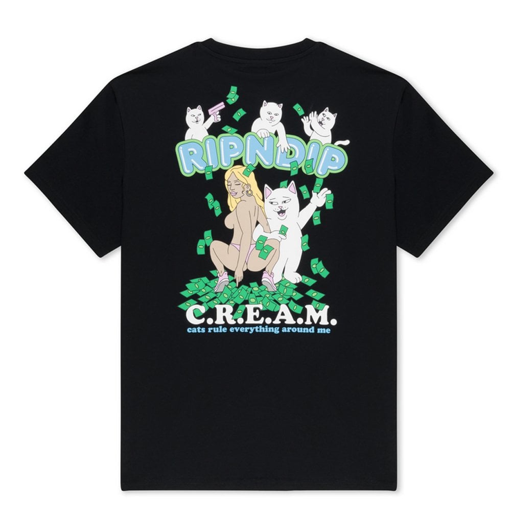 Club Cream T-Shirt - Black