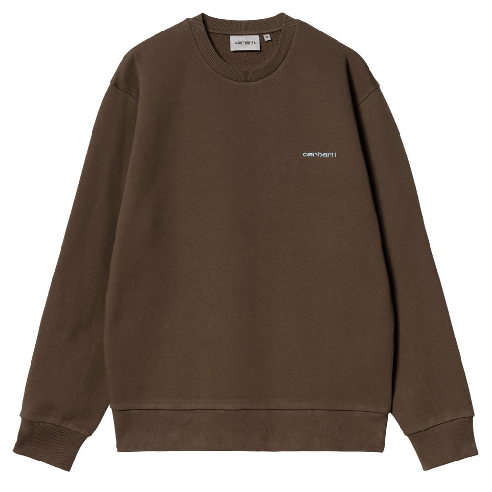 Script Embroidery Sweatshirt - Liberica/Sky