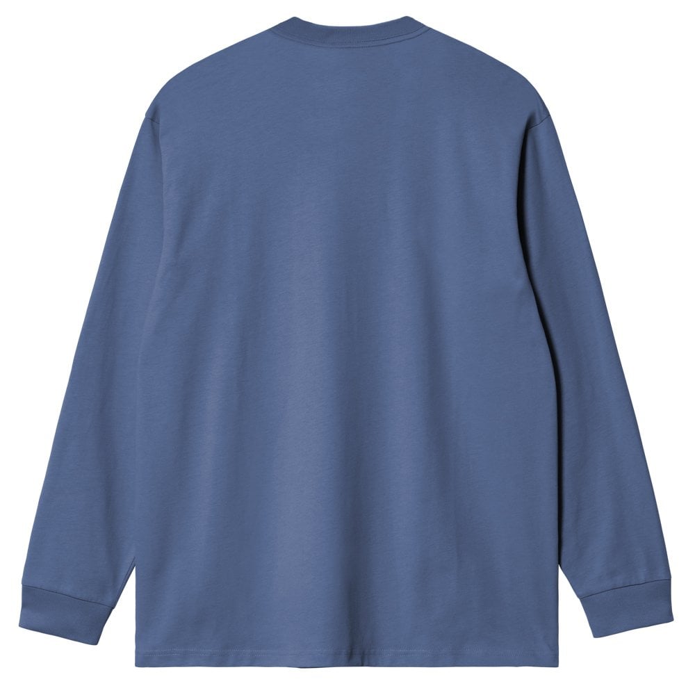 Organic American Long Sleeve T-Shirt - Blue Iris