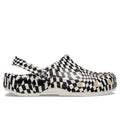 Warped Checker Clog - White/Black