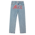 Running Dog Double Scoop Denim Pants - Light Wash
