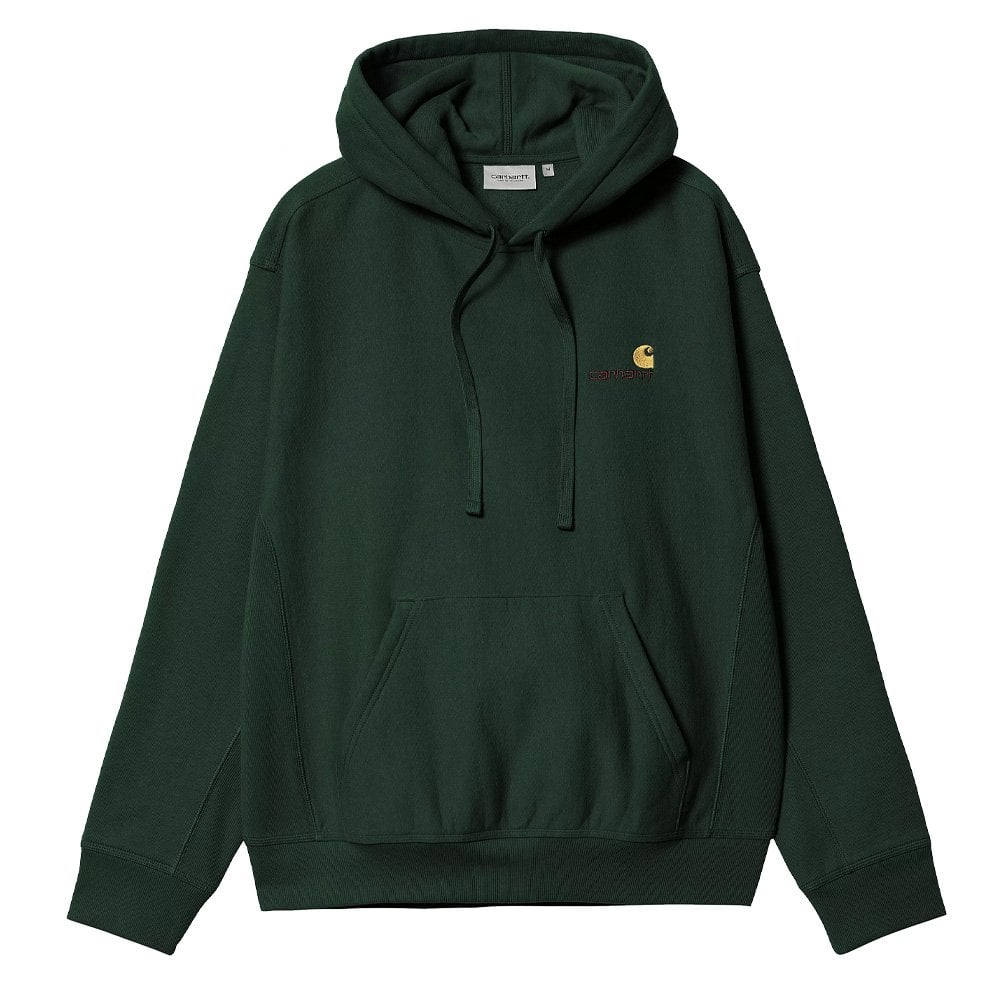 Hooded American Script Sweatshirt - Conifer