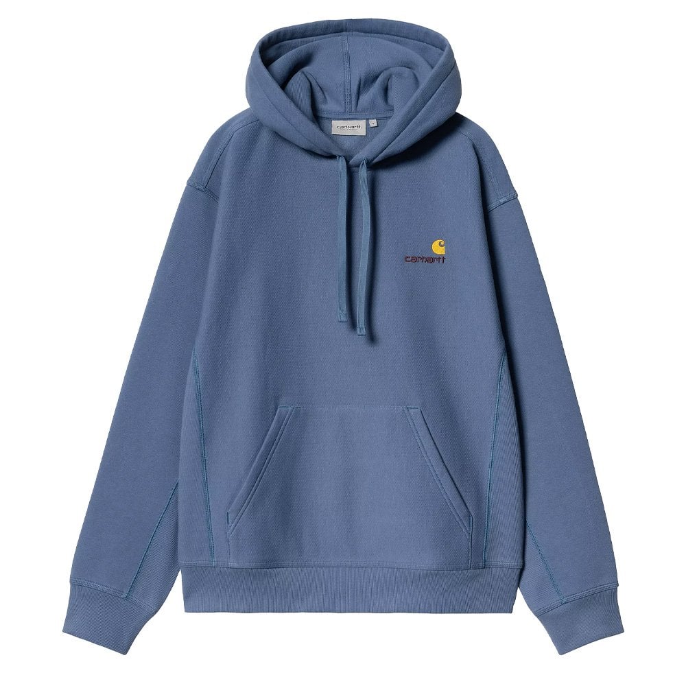 Hooded American Script Sweatshirt - Blue Iris