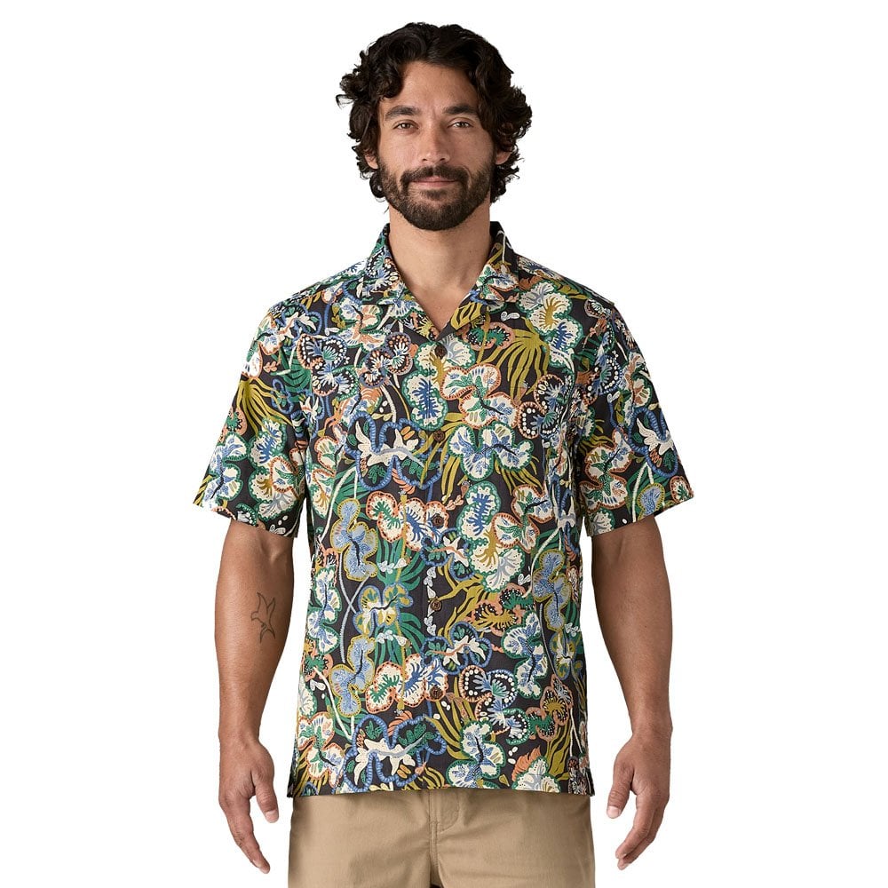 Tidal Threads Camp Shirt - Ink Black