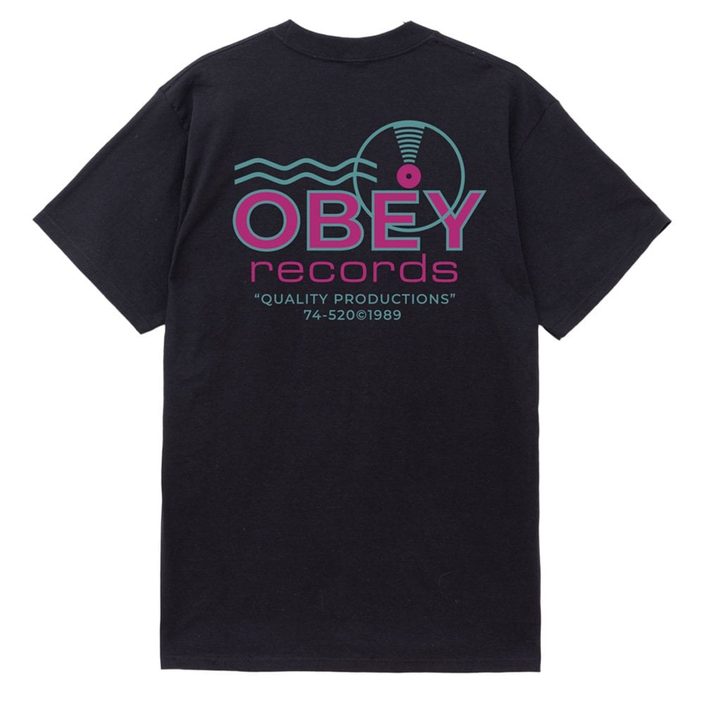 Records Sound Waves T-Shirt - Black
