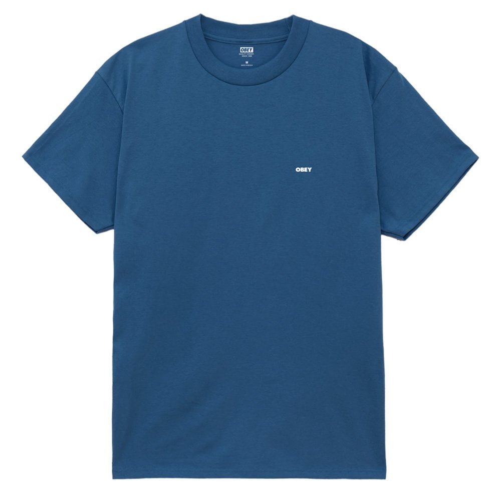 Icon Stencil Flame T-Shirt - Harbour Blue