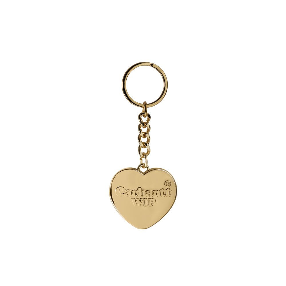 Heart Keychain - Gold