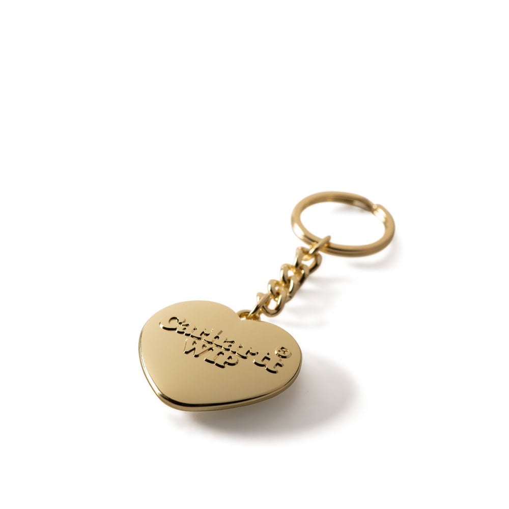 Heart Keychain - Gold