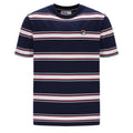 Sanders Yarn Dye Stripe T-Shirt - Navy/Wht/Red