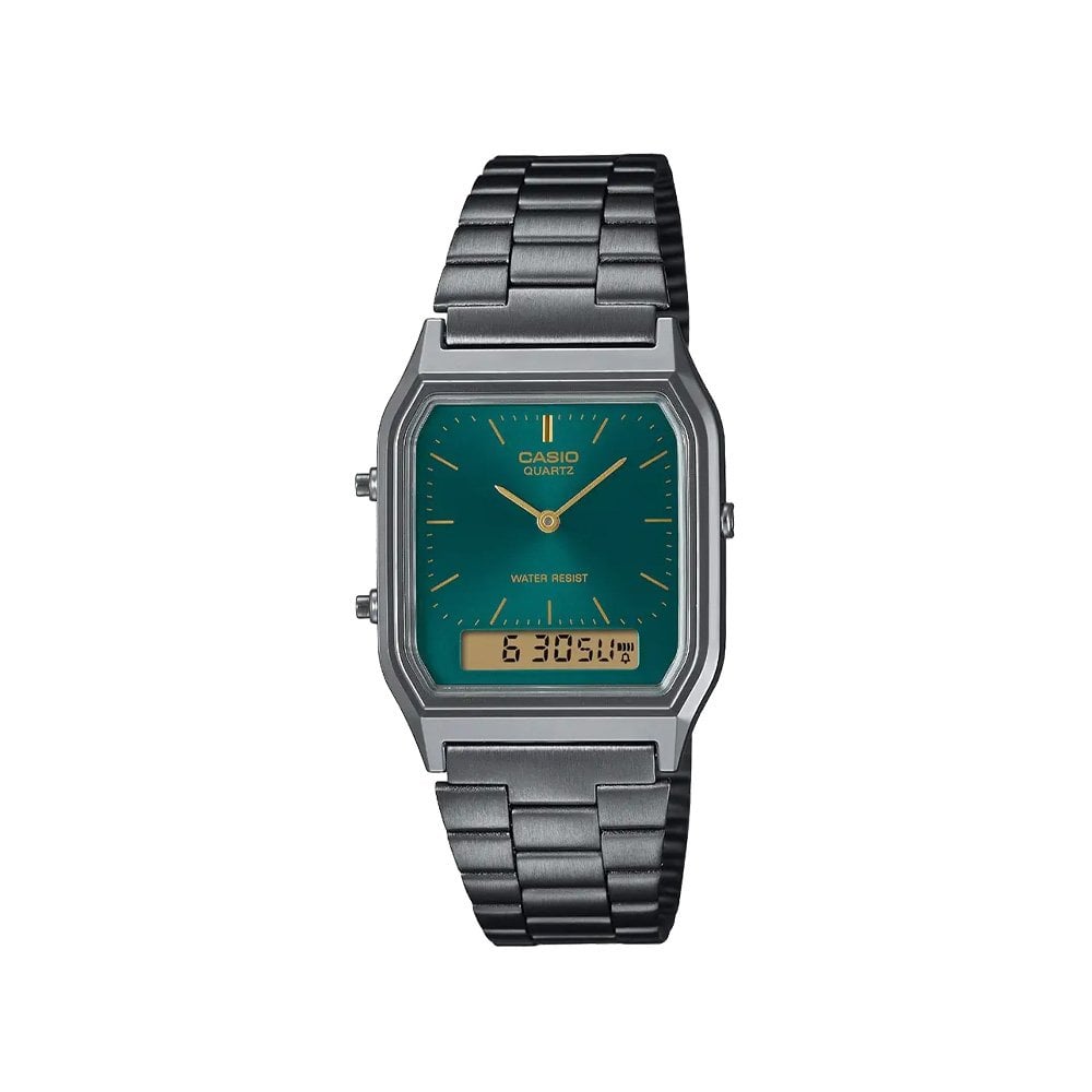 AQ-230EGG-3AEF - Gunmetal/Grn