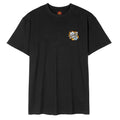 Flaming Dice Dot Chest T-Shirt - Black