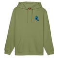 Screaming Hand Chest Hoodie - Iguana