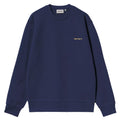 Script Embroidery Sweatshirt - Ink/Air Yllw
