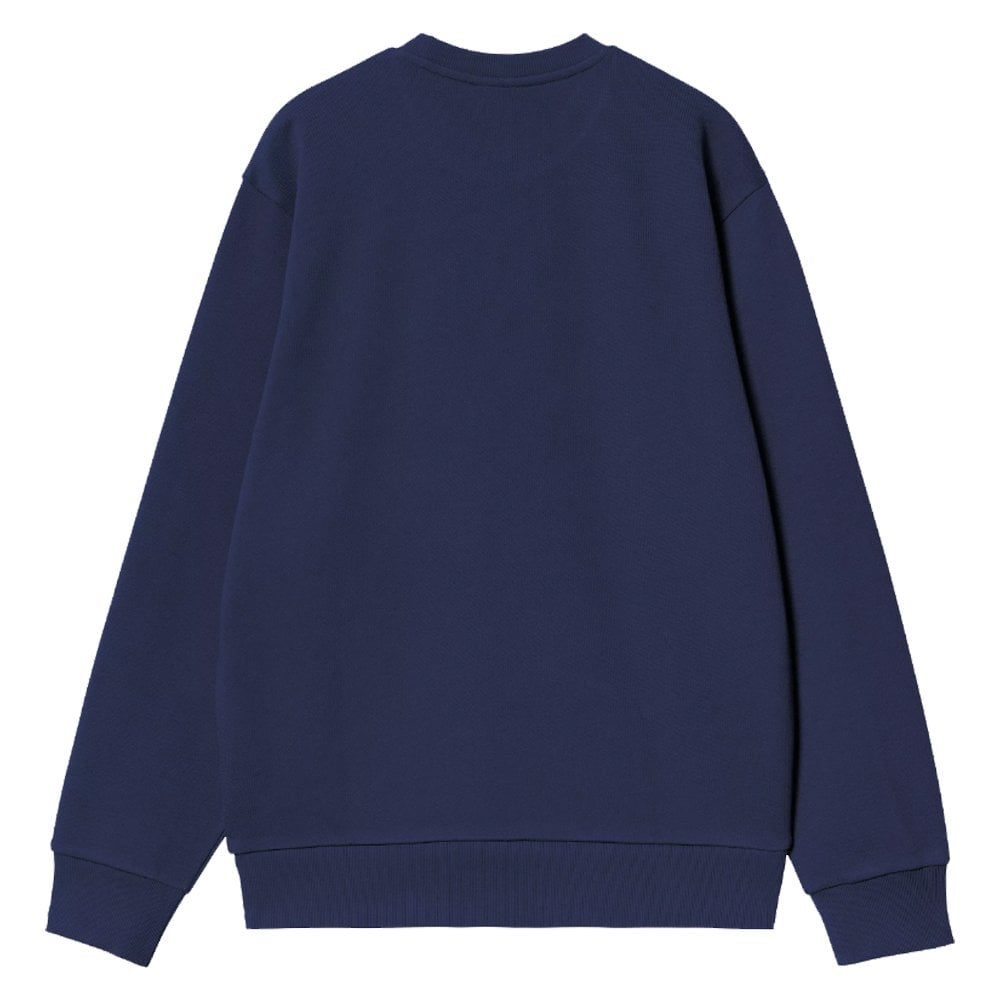 Script Embroidery Sweatshirt - Ink/Air Yllw