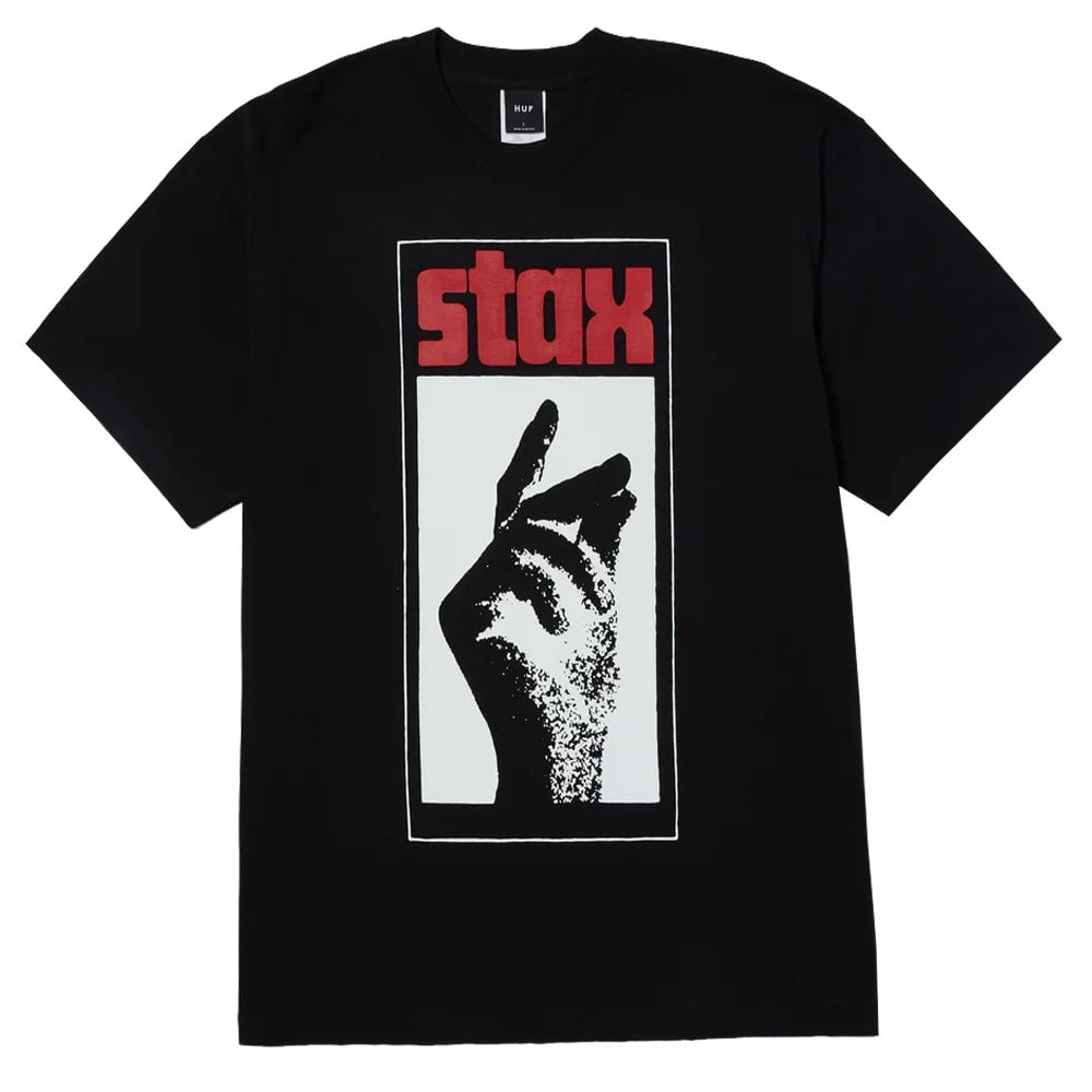 x Stax Snap T-Shirt  - Black