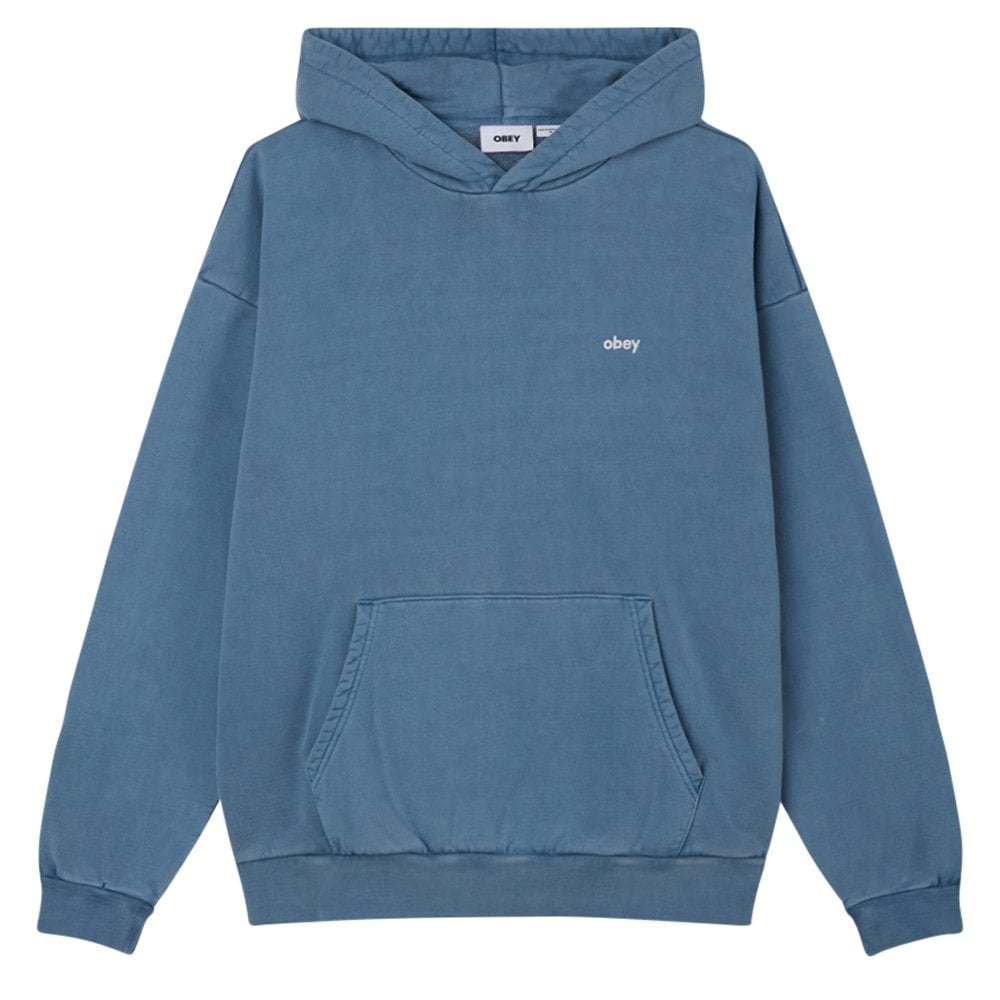 Lowercase Pigment Pullover Hood - Coronet Blue