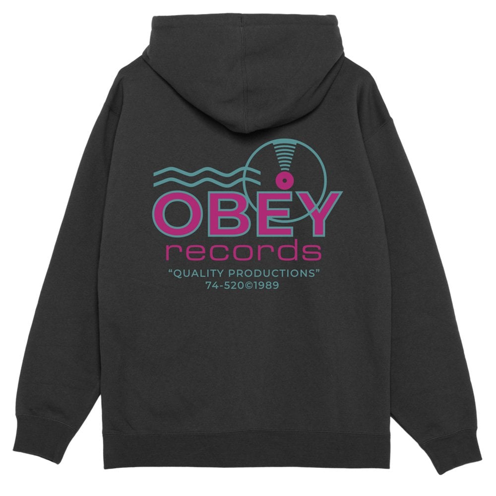 Records Sound Waves Hoodie - Black