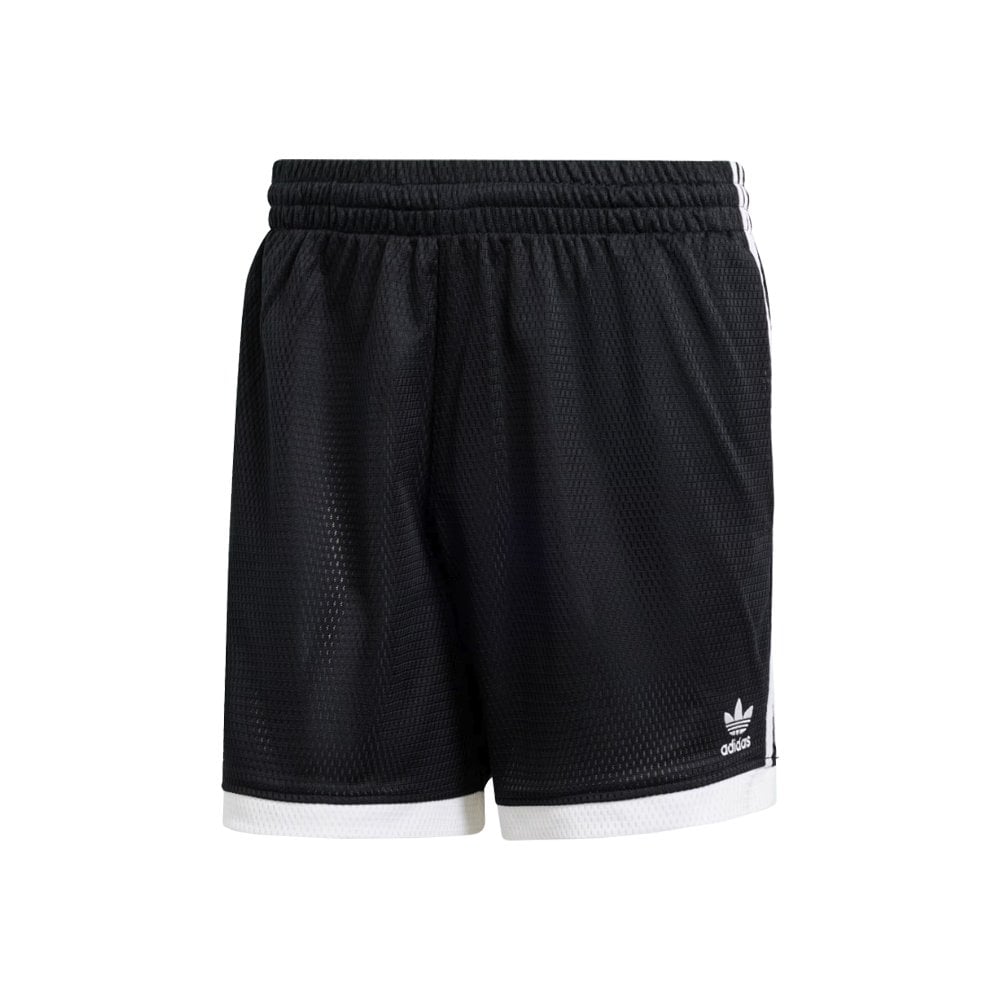 Mock Eyelet Shorts - Black