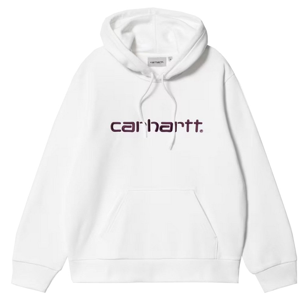 Hooded Carhartt Sweatshirt - White/Hberry