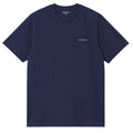 Short Sleeve Script Embroidered T-Shirt  - Ink/Air Yllw