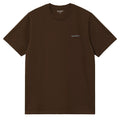 Short Sleeve Script Embroidered T-Shirt  - Liberica/Sky