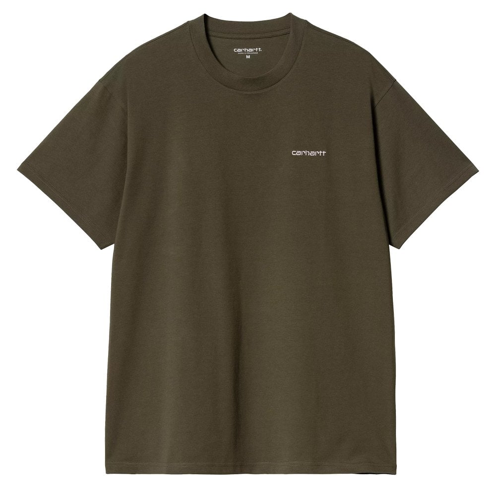 Short Sleeve Script Embroidered T-Shirt  - Turtle/Pink