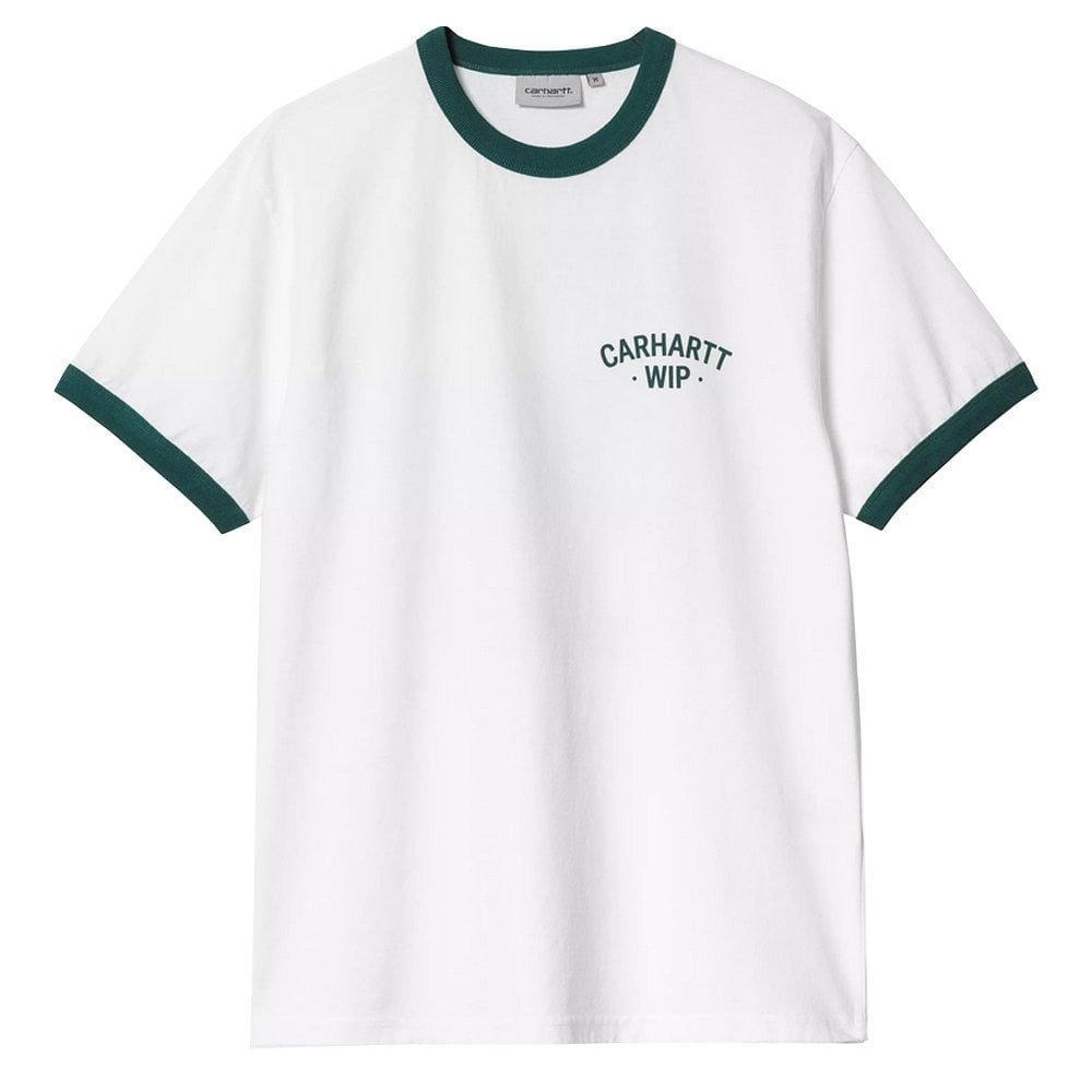 89 Ringer T-Shirt - Wht/Rainfrst
