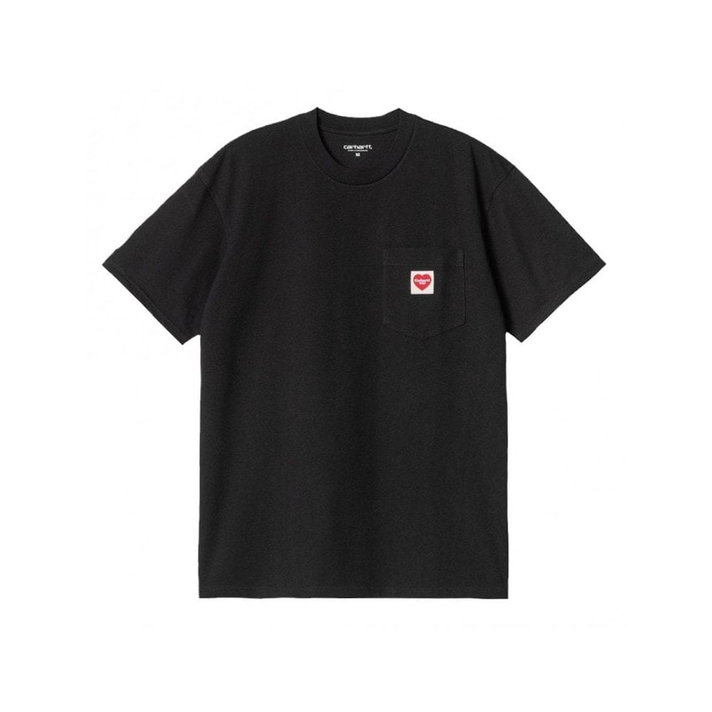 Pocket Heart T-Shirt - Black/Red
