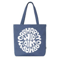 Canvas Graphic Tote - Blue Iris