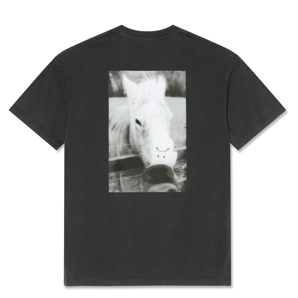 Horse Hand T-Shirt  - Silver Black