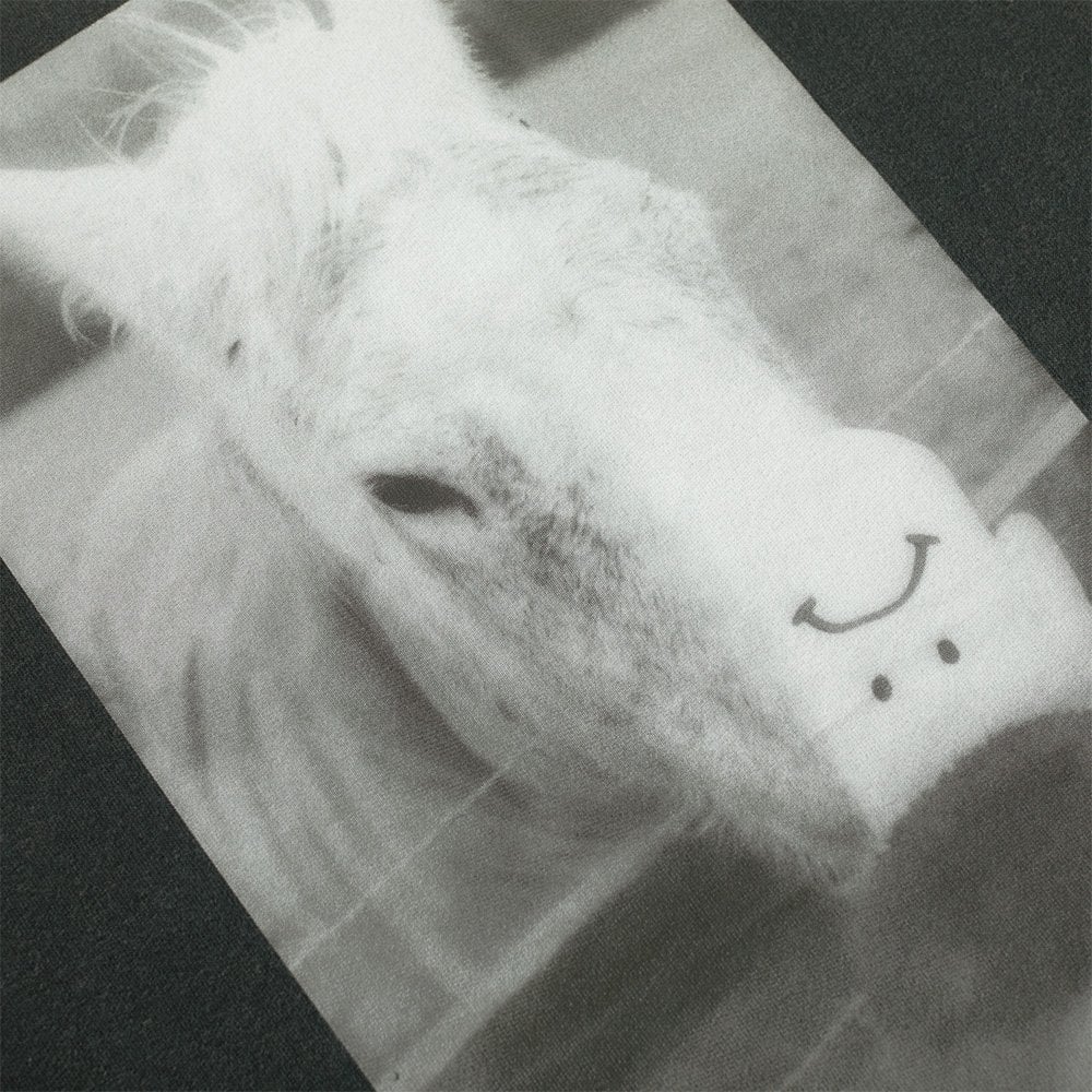 Horse Hand T-Shirt  - Silver Black