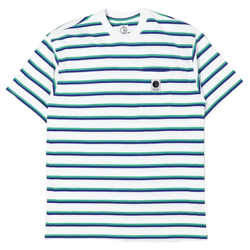 Stripe Pocket T-Shirt - White