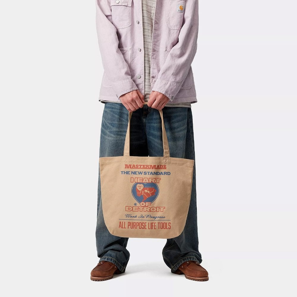 Arcan Canvas Graphic Tote - Dusty H Brwn