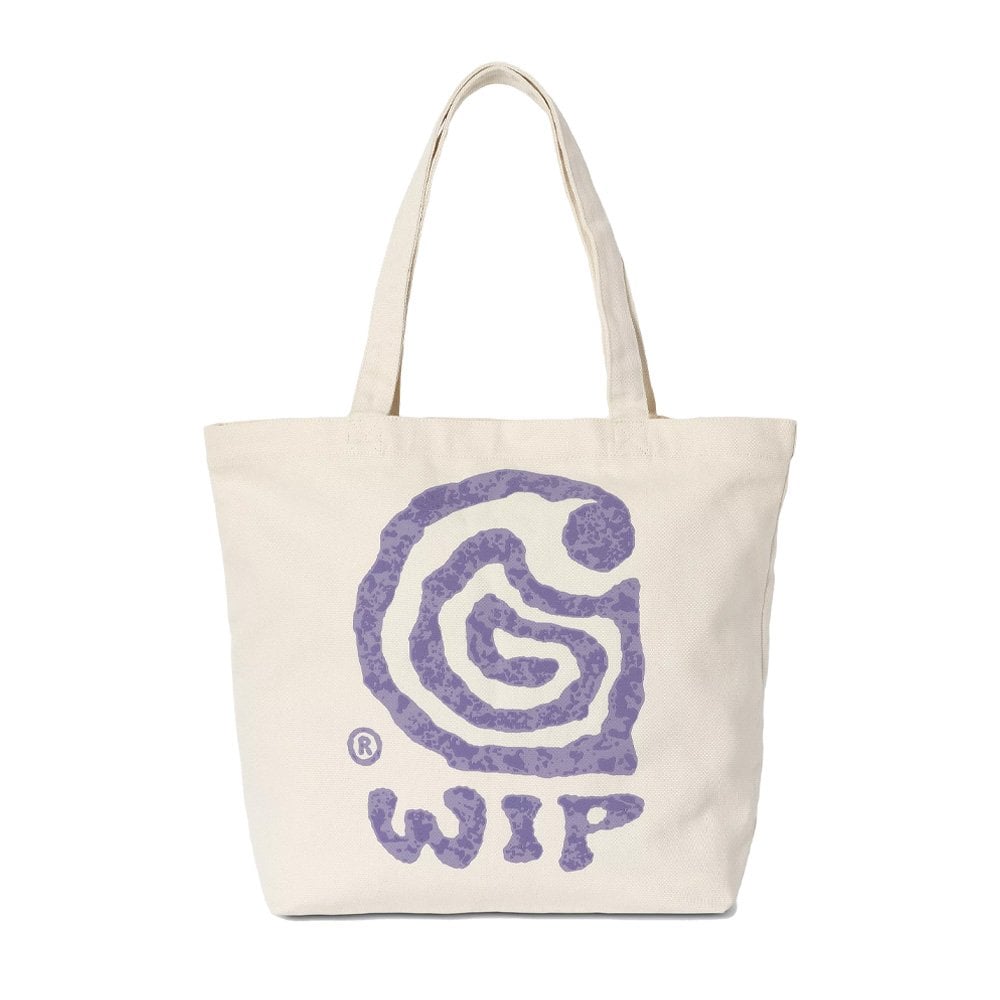 Helix Canvas Graphic Tote - Natural