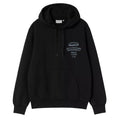 Hooded Sandwich Sweatshirt - Blk/Blue Fog