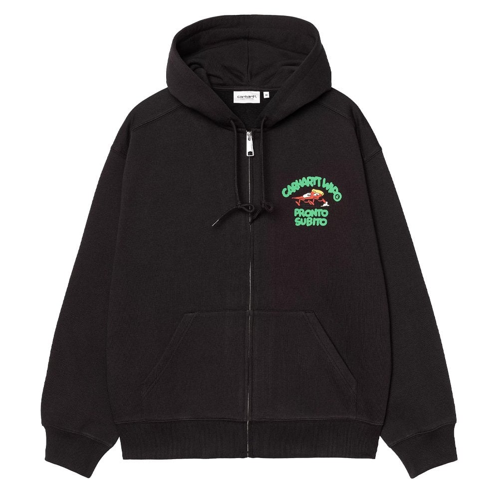 Hooded Pronto Sweat Jacket - Black