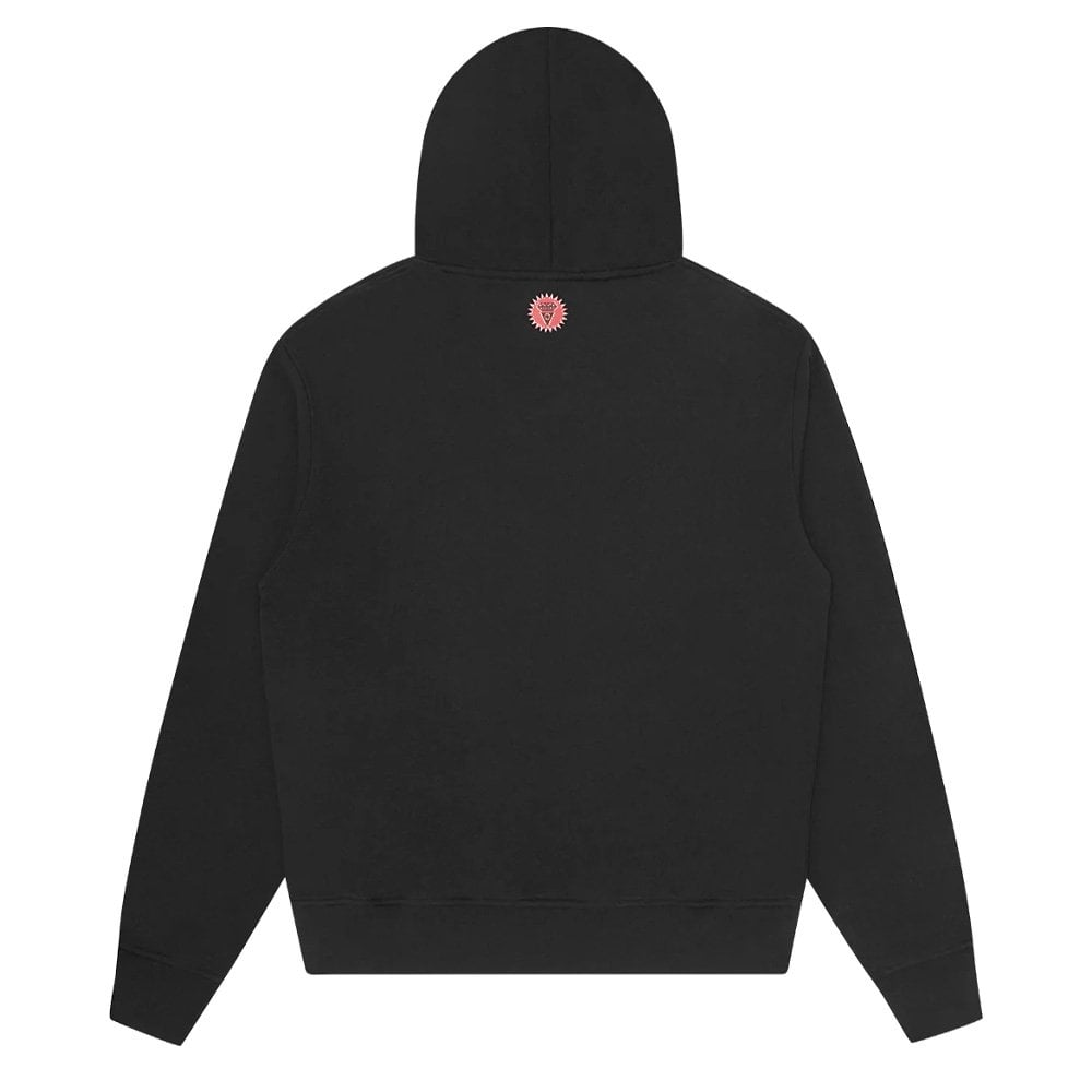 Checker Running Dog Hoodie - Black